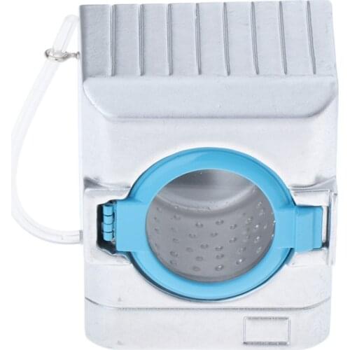 1:12 Scale Dollhouse Miniature White Washing Machine and Dryer, Alloy Material, Mini Doll House Decor Accessory