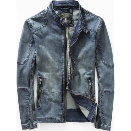 Free Shipping Leisure Denim Jacket Men Coats Outwear Vintage Slim Jackets Streetwear Jeans Jacket For Men M-3XL