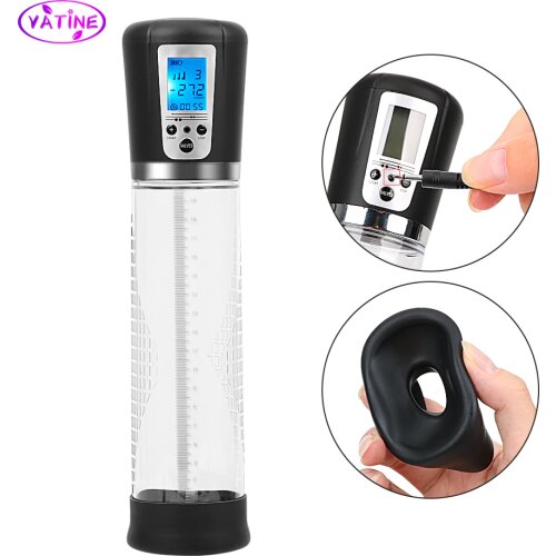 Digital LCD Electric Penis Pump Sex Toys For Men Cock Enlarger Glans Massage Male Masturbator Erotic Machine Adult Sextoys Shop