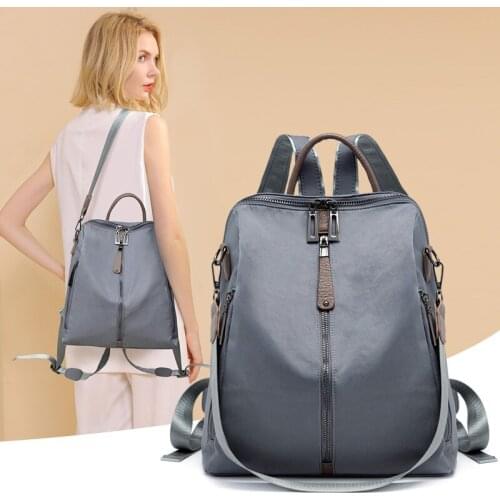 Oxford cloth backpack 2021 new high-capacity fashion easy to take dual-use travel shopping small backpack Western style women