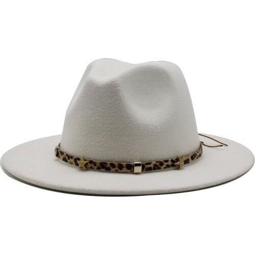 Men Women Top Hats Unisex Flat Brim Wool Felt Winter Gentleman Church Hat Autumn Classic Jazz Fedora Hat Black Yellow