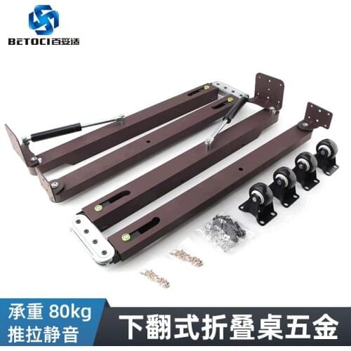 Folding Table Hardware Accessories Multifunctional Retractable Folding Dining Table and Bar Invisible Folding Table