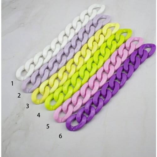 40/50/60cm Replacement Resin Chain For Handle Bag Handbag Antique Colorful Detachable DIY Accessories For Bag Strap Hardware