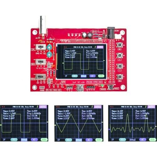 Assembled DSO FNIRSI-138 2.4 TFT Handheld Pocket-size Digital Oscilloscope Kit DIY Parts Electronic Learning Set 1Msps