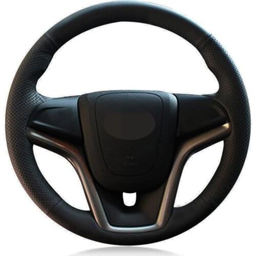 Car Steering Wheel Cover Hand-Stitched Artificial Leather For Chevrolet Malibu 2011-2018 Volt Camaro 2011-2015 Aveo 2016-2018
