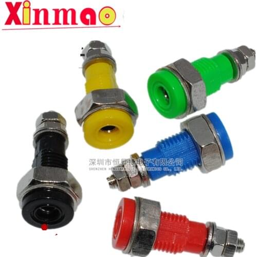 Jxz-2 terminal M4 * 32mm banana socket M4 * 32mm pure copper 4mm jack panel opening 10mm Connector