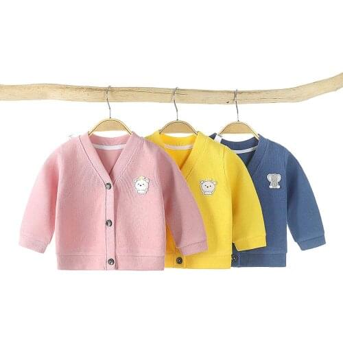 Baby Sweater Newborn Boys Girls Sweaters Cardigans Autumn Spring Childrens Knitted Coats Toddler Long Sleeve Knitwear Jackets