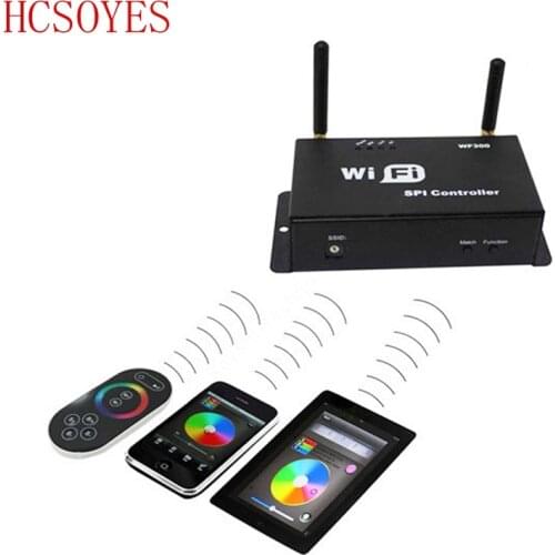 WiFi 300 LPD6803 WS2811 WS2801 LED Strip Controller Touchable Screen Remote LED WiFi SPI Controller