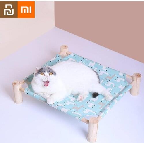 Xiaomi Four Legged Solid Wood Cat Hammock Cat Litter Removable Washable Comfortable Breathable Dog Bed Couch Pet Supplies Youpin