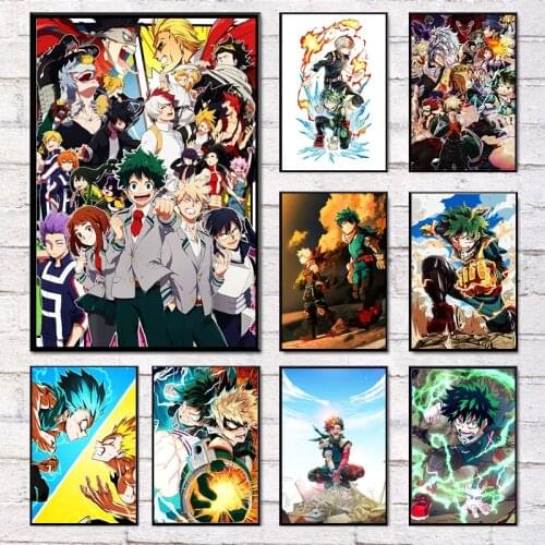Japanese Anime My Hero Academia 5D Diamond Painting Diamond Mosaic Embroidery Full Round Home Decoration Cross Stitch Kits