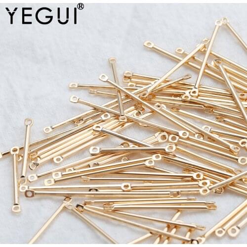 YEGUI M811,jewelry accessories,needle,18k gold plated,0.3 microns,diy accessories,nickel free,charm,jewelry making,50pcs/lot