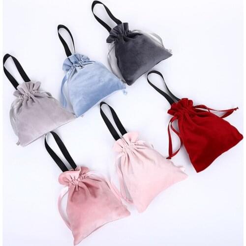 2020 Velvet Bags Drawstring Pouches Jewelry Packaging Display Drawstring Packing Gift Bags Wedding Candy Boxes Cases Containers