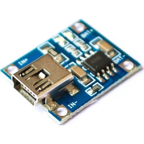 5pcs/lot TP4056 Mini USB charger 1A power supply Module , 1A lithium battery dedicated charging board uses charging chip TP4056