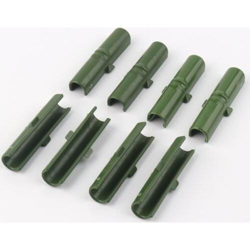 50Pcs 8mm Plastic Pipe Tube Fasten Clamp Greenhouse Film Clip Sail Insect Net Parasol Net Attachment Clip shade Net Fixing tools
