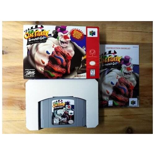 64 Bit Games ** Clay Fighter Sculptors Cut ( USA Version!! box+manual+cartridge!! )