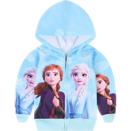 Disney Frozen Elsa Hoodies Super Serie Sweatshirt Children Clothes Hoodie for Tops Tees Sportswear polyester autumn and winter
