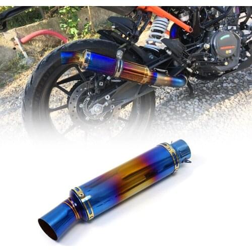 For Y15ZR LC135 LC150 NC700 CBR500RR GSXR250 Z800 MT07 51mm Universal Motorcycle Exhaust Muffler Escape Moto Motorbike