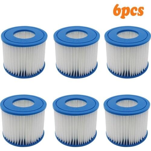 Swimming Pool Filter for Bestway Flowclear Size VI Replacement Filter Cartridge for Lay-Z-Spa - Miami Vegas Palm Springs Paris