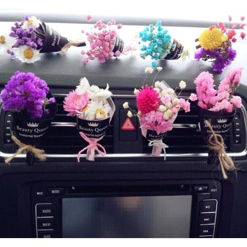 JOORMOM creative eternal life car air conditioning air outlet perfume clip car interior new ladies dry flower gift