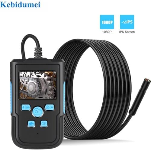 Kebidumei 3.9mm/8mm Industrial Endoscope Camera 1080P HD 2.4 IPS Screen Pipe Drain Sewer Duct Inspection Camera IP68 Camera