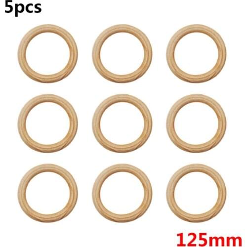 Natural Wooden Ring Unfinished Wood Circles Bracelet Jewelry Making Accessories MXME
