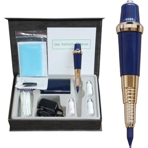 Permanent Makeup Microblading Rotary Machine Ink Needles Kit for Eyebrow Lips Body Art Tattoo Gun
