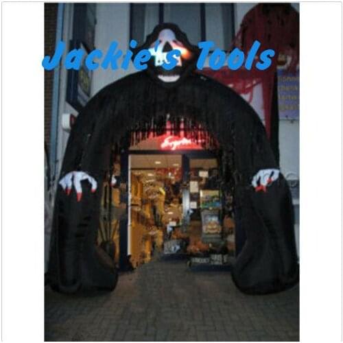 Halloween Inflatable Decoration Inflatable Halloween Arch with Grim Reaper with Blower 110v 220v Top Quality