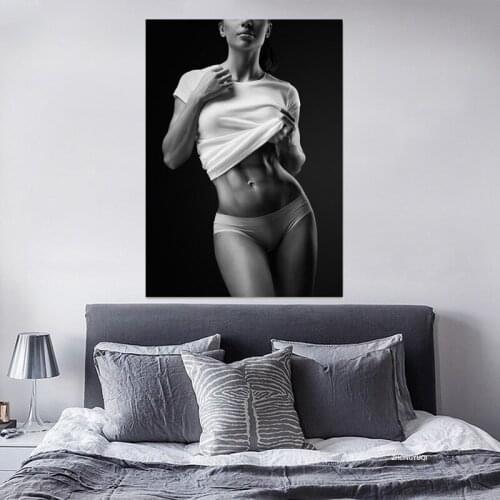 Sexy Woman Gym Fitness Wall Art Canvas Painting Nordic Posters And Prints Wall Pictures For Living Room Scandinavian Home Decor