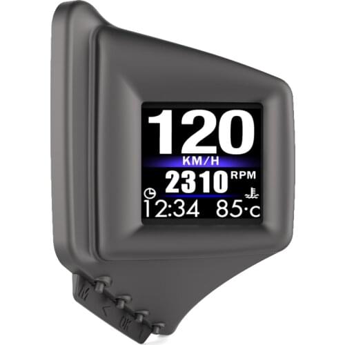 New OBD+GPS Smart Gauge with 270 degree Flip Screen A-pillar Trim + Center Console Installation Clear Fault Code Speedometer