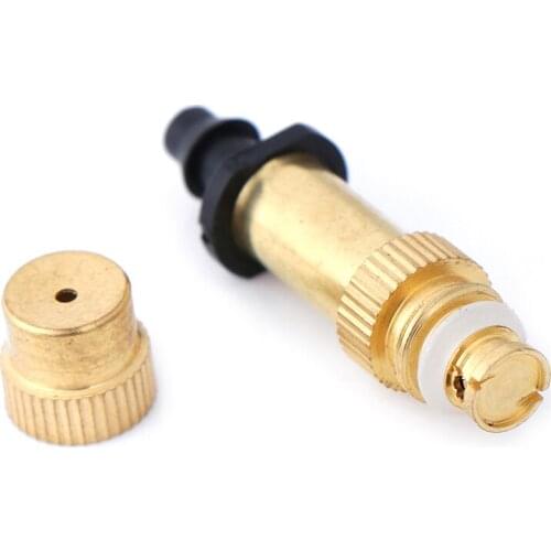 Irrigation Spray Nozzles 1/4" Copper Atomized Agriculture Greenhouse Garden Watering Sprinkler Mist Brass Water Fog