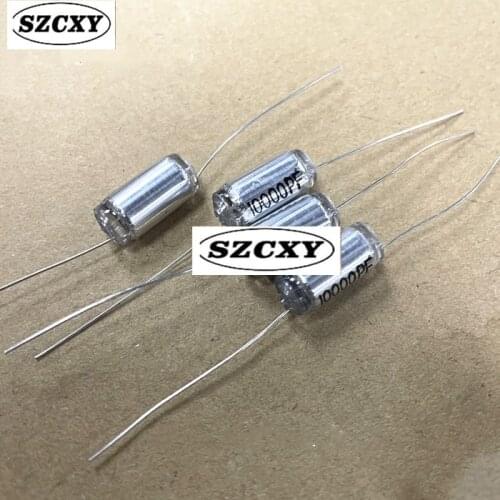 Axial polystyrene capacitor CB10 0.01uF /100V 103 5% film capacitor 10NF 7*16