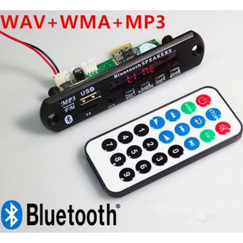 DC12V Bluetooth MP3 decoder board WAV+WMA double decoding lossless player USB/U disk TF card reading function