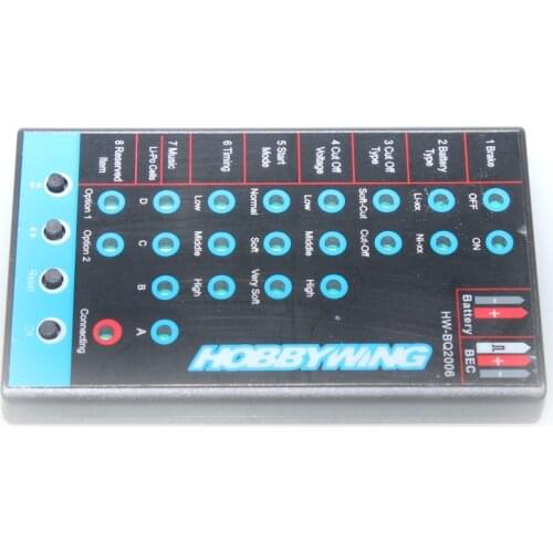 F17839 ESC Programming LED Program Card for RC Toy Car