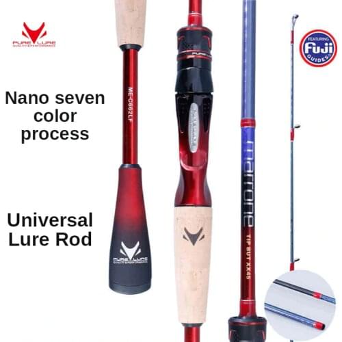PURELURE Spinning Rod and Casting Rod Combo High Carbon universal long throwing Fishing Rod in FUJI accessories, plus Reel