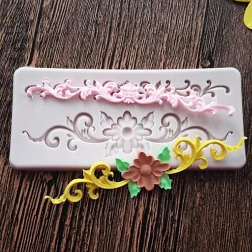 Flower Leaf Silicone Fondant Resin Mold for DIY Pastry Cup Cake Dessert Chocolate Lace Decoration Supplies Kitchen Tool Baking