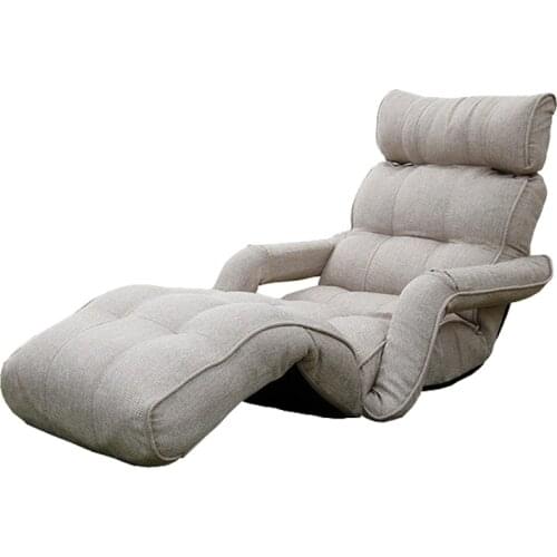 Modern Folding Chaise Lounge Sofa Japanese Style Foldable Single Sofa Bed 6 Colors Living Room Furniture Lounge Chair Daybed