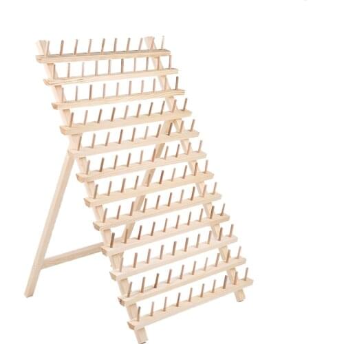 Storage Box Sewing Thread Spool Yarn Holder Wooden Organizer Stand Knitting Wood Home Embroidery Folding Frame Multiple sizeFirm