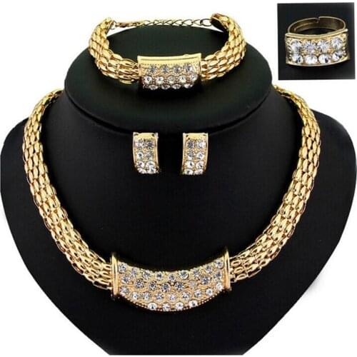 Jewelry Sets For Women Western Europe Bohemian Style Pendant Necklace set Punk Fashion Simple Metal braid Chain Jewelry