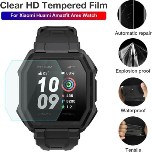 1/10pc For Xiaomi Huami Amazfit Ares Watch Protective Film Clear Tempered Film Screen Smart Watch Protector Accessories