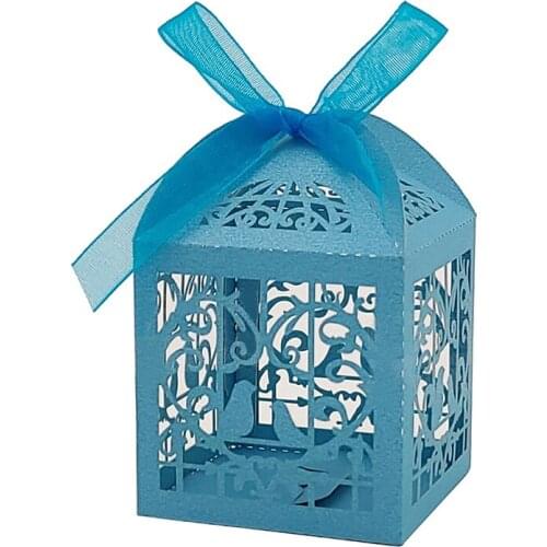 10Pcs Hollow Candy Boxes Paper Mini Gift Box Wedding Birthday Christmas Favor Present Boxes Packing Box Eid Mubarak Decorations