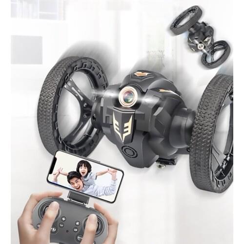 2.4Ghz RC Toy Jump Car Wifi Camera App Remote Control Robot Truck Stunt Tipper Boy Gift Outdoor Game