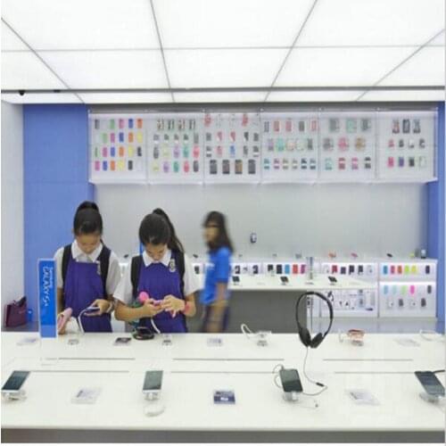 3 set/lot) Antitheft Security Display Stand with Charging and Alarm for Mobile Phone Retail Shop Demo Live Display