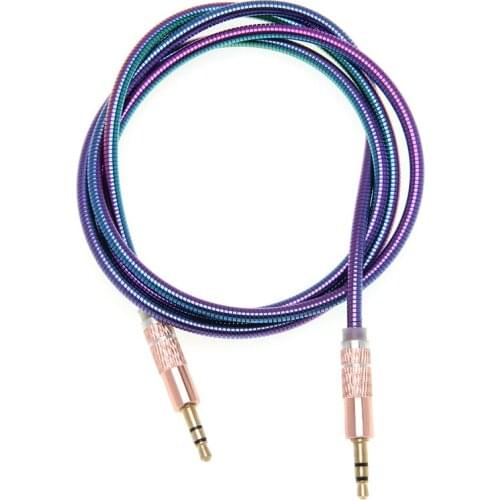300pcs AUX Cable 3.5 Audio Cable anole Gradation gradually changing color Jack Speaker Cable for Headphones Car Xiaomi Oneplus