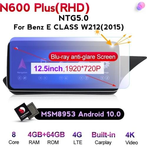 4G LTE IPS DSP Android 10.0 Right Hand Drive Car Multimedia Car Dvd Player for Benz E Class W212 S212 2009-2016 Navigation Radio