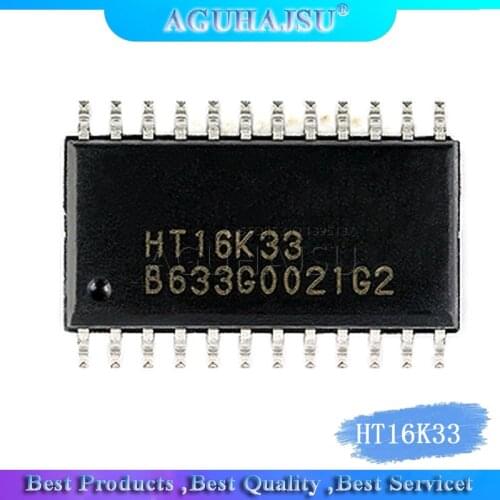 5PCS HT16K33=VK16K33 SOP28 16K33 SOP SMD