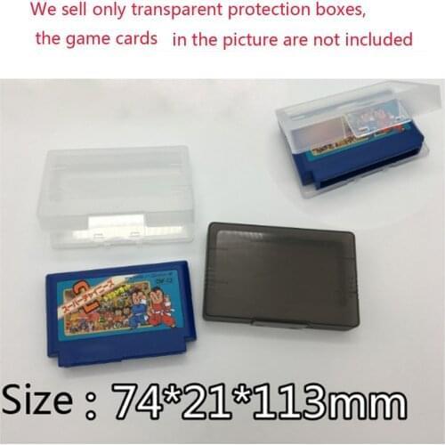 50 pcs JP version Collection Box for FC Cartridge Regular Card for Nintend game classic FC game cards plastic storage box case