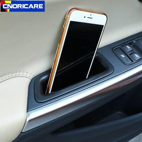CNORICARC Car Door Handle Storage box decoration For Volvo S60 V60 auto interior accessories