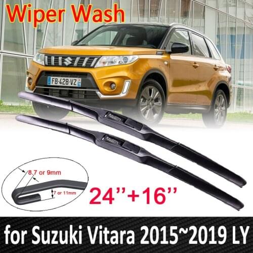 Car Wiper Blades for Suzuki Vitara 2015 2016 2017 2018 2019 LY Escudo Sport Front Windscreen Wipers Car Accessories Stickers