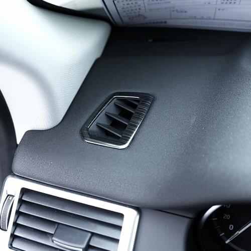 For Land Rover Discovery Sport 2015-17 Car Accessory 2 Pcs Stainless Steel Dashboard Air Conditioning Vent Outlet Frame Trim Kit