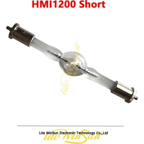 Litewinsune 2PCS FREESHIP Short HMI1200/S 136mm Metal Halide Lamp MSR1200 Gold SA/DE HTI1200W/D7/75